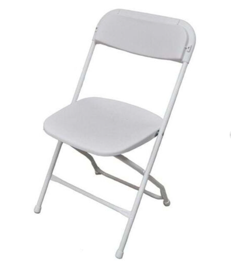 White Standard Folding Chair