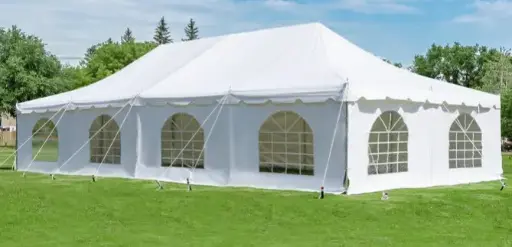 20 x 40 Pole Tent (With Sidewalls)