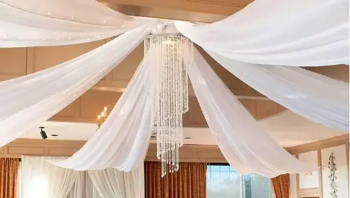10 FT Drapes - White